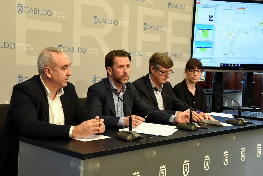 Jacobo Kalitovics, Carlos Alonso, Miguel Becerra y Anabel Herrero durante la rueda de prensa. 
