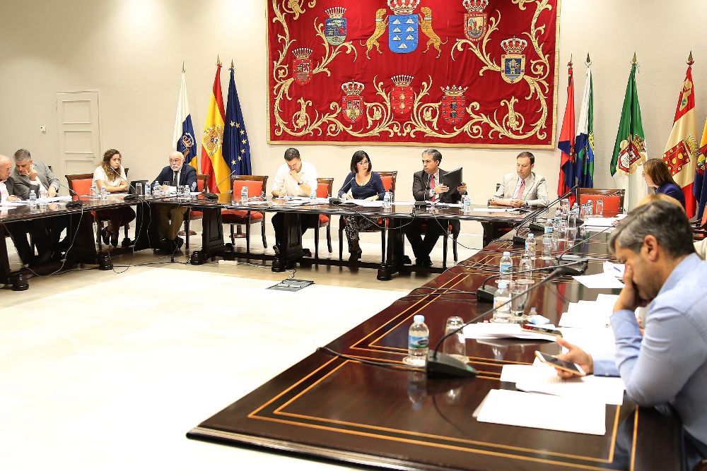 Reunión de la comisión de Asuntos Europeos y Acción Exterior del Parlamento canario.