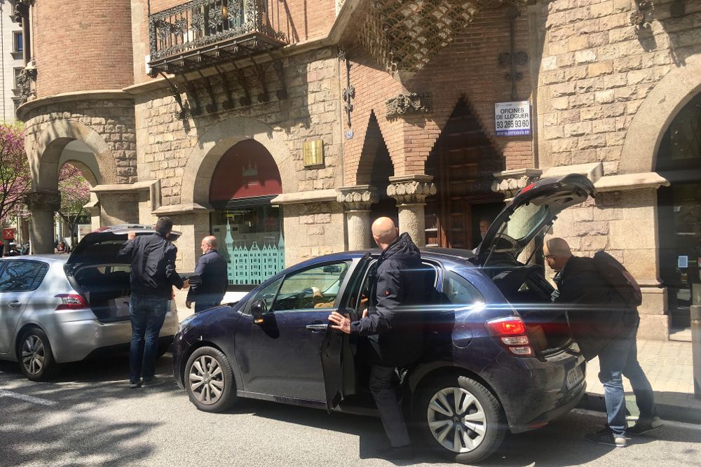 El registro de la Guardia Civil en la sede del Diplocat en Barcelona terminó ayer, jueves.