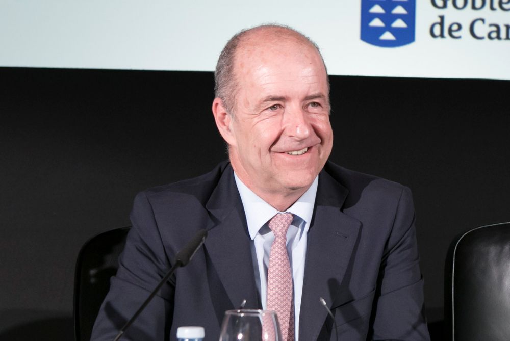 El consejero de Economía, Industria, Comercio y Conocimiento del Gobierno de Canarias, Pedro Ortega.