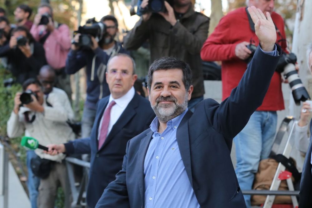 Jordi Sánchez acude a declarar a la Audiencia Nacional el pasado mes de octubre.