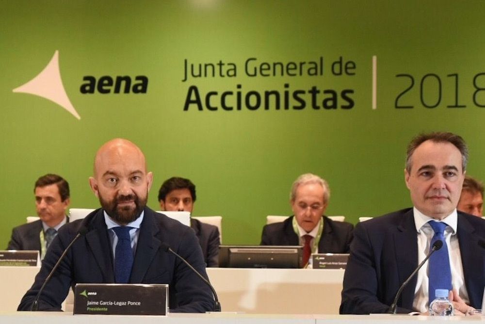 García-Legaz preside la junta de accionista de Aena.