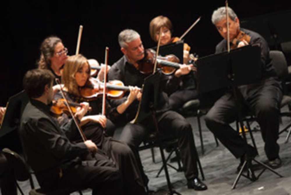 Violines de la Orquesta Sinfónica de Tenerife.