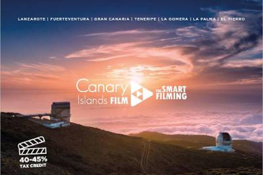 Promoción de Canarias como plató natural para rodajes que se exhibe en el Festival de Cine de Cannes.