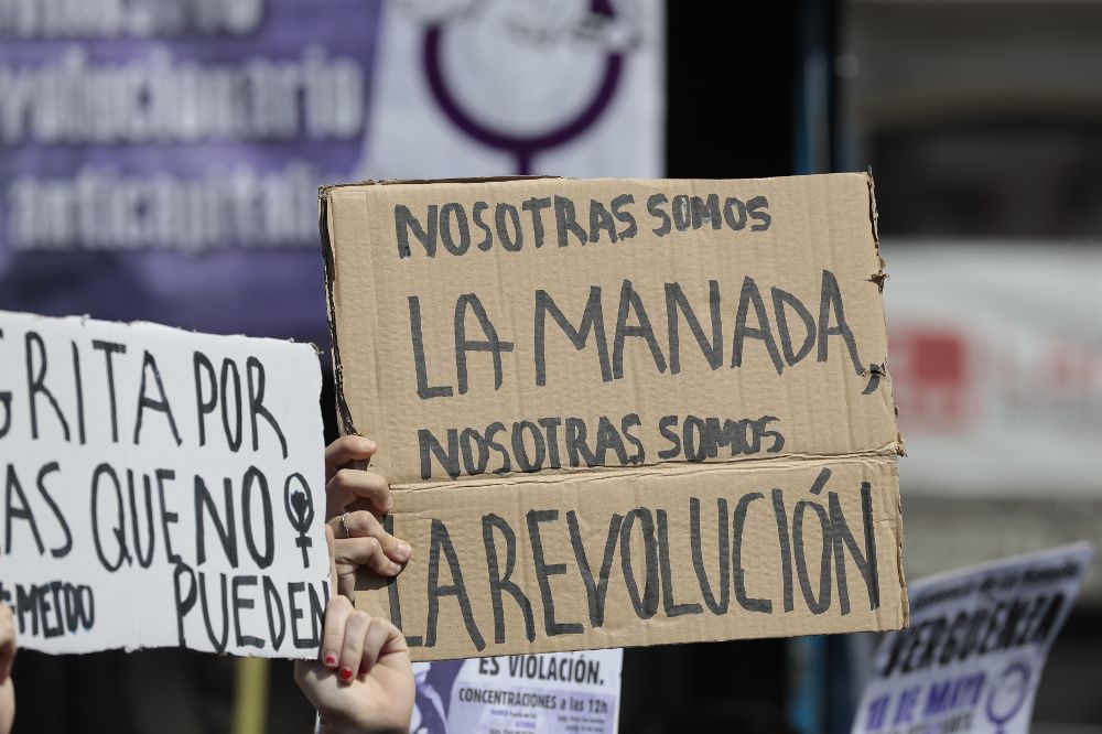 Manifestación en Madrid para protestar por la sentencia de la Manada.