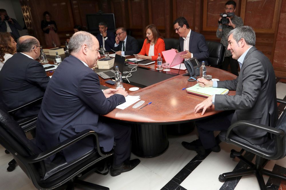 Reunión del Consejo de Gobierno, celebrada hoy en Las Palmas de Gran Canaria. 