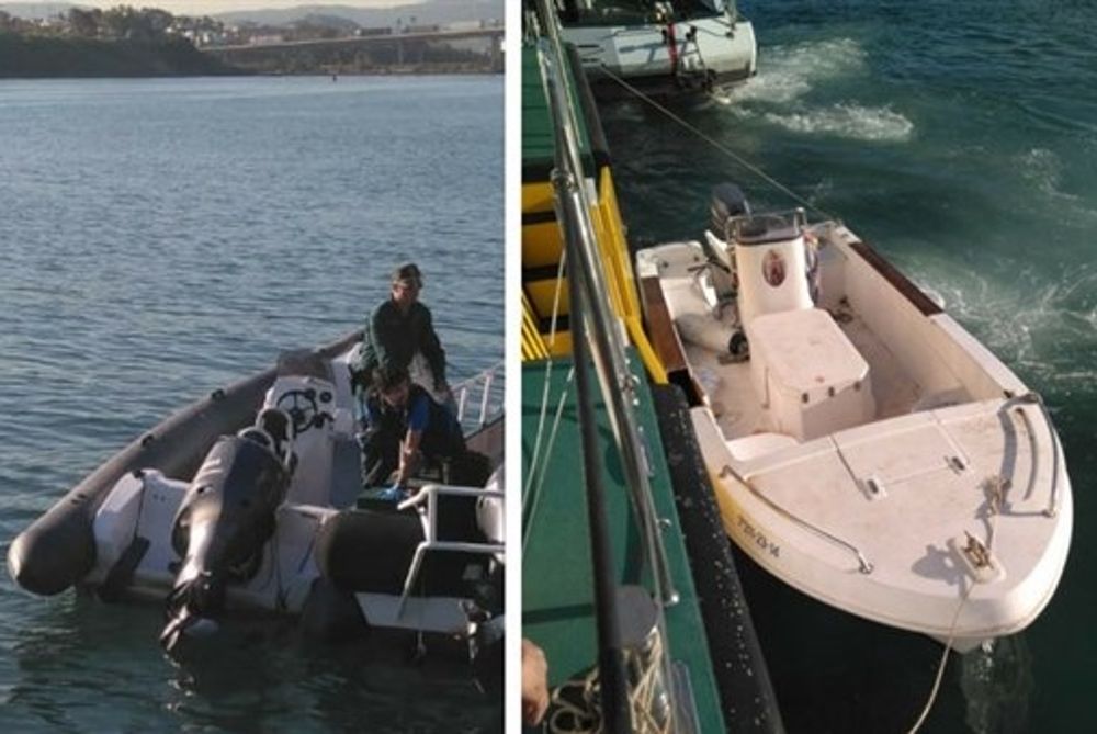 Embarcaciones implicadas en el accidente de Algeciras.