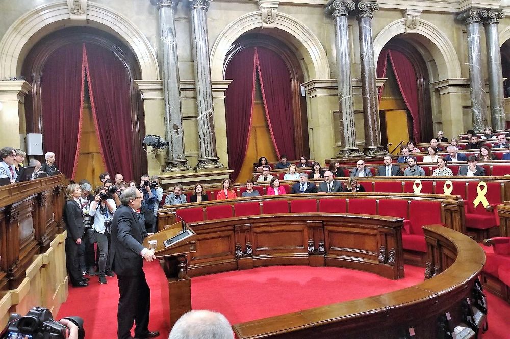 Discurso de Quim Torra tras ser investido presidente de la Generalitat. 