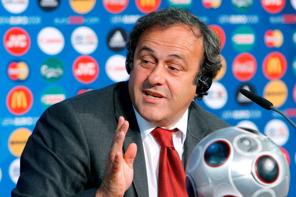 El expresidente de la UEFA y jugador de la selección francesa de fútbol en los años del Mundial de Francia Michel Platini.