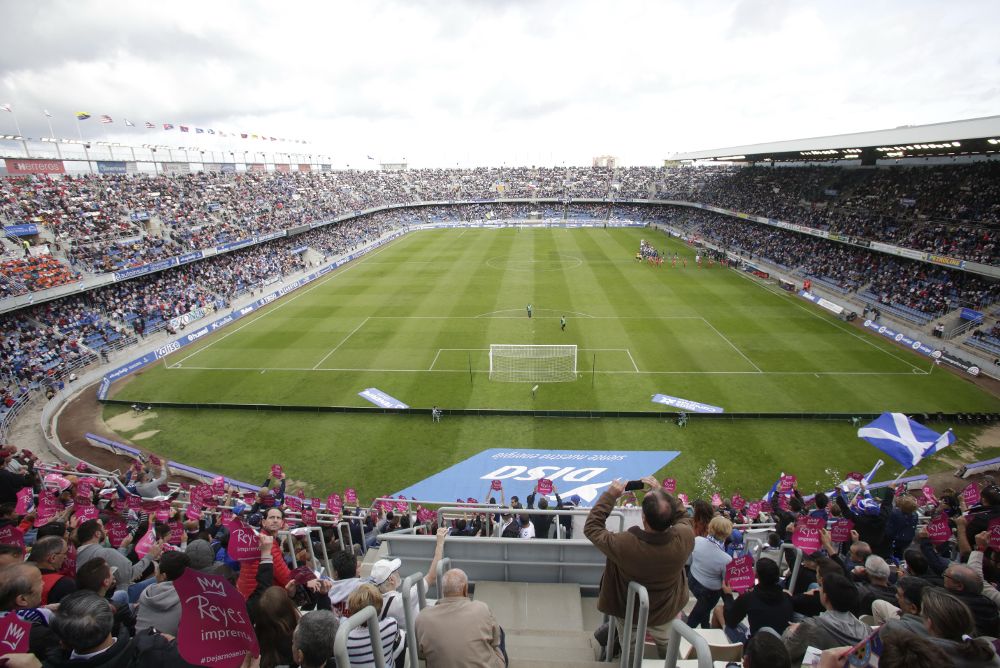 Vista del estadio Heliodoro Rodríguez López en un partido de esta temporada.