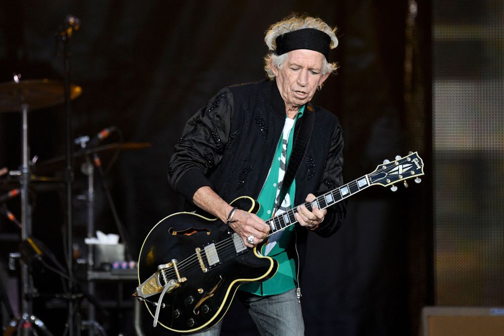 Keith Richards actuando el pasado 22 de mayo en The Rolling Stones "No Filter" tour, en Londres.