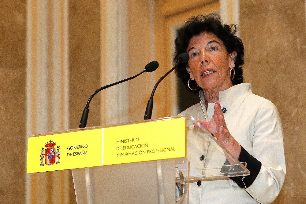 La nueva ministra de Educación y Formación Profesional, Isabel Celaá.