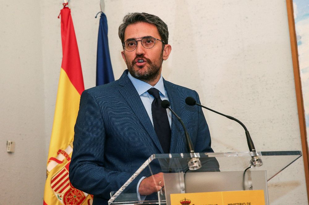 El ministro de Cultura y Deporte, Màxim Huerta.