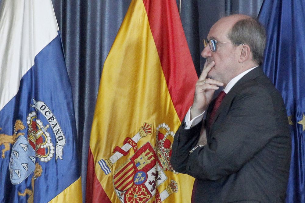 José Carlos Naranjo durante el acto de toma de posesión como administrador único.