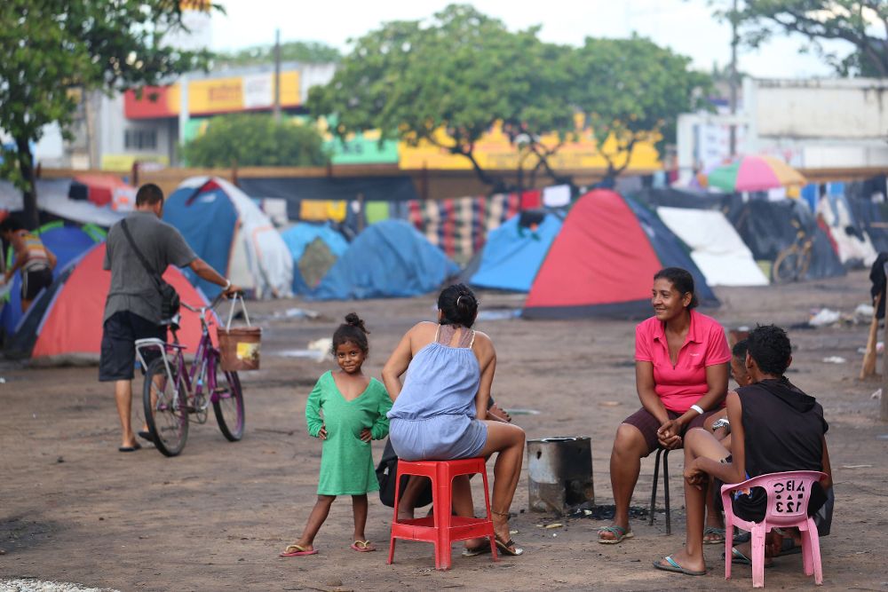 Refugiados venezolanos en Roraima (Brasil). 