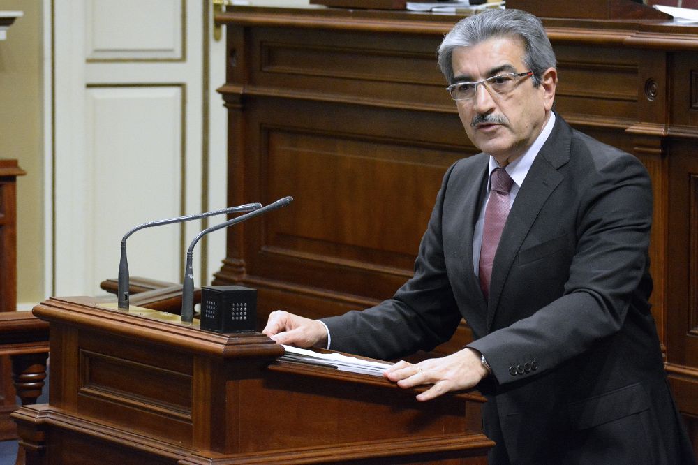 El presidente de Nueva Canarias (NC), Román Rodríguez.