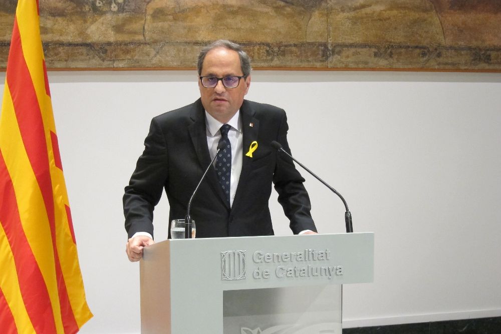  El presidente de la Generalitat, Quim Torra. 