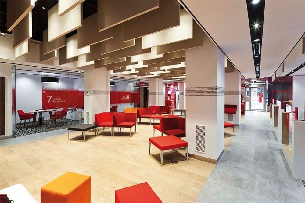 Oficina Smart Red de Banco Santander.