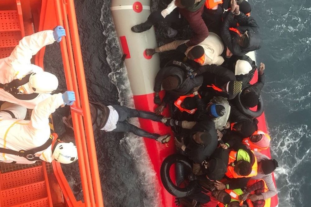 Salvamento Marítimo ha rescatado a la mayoría de las personas que han llegado a las costas españolas.