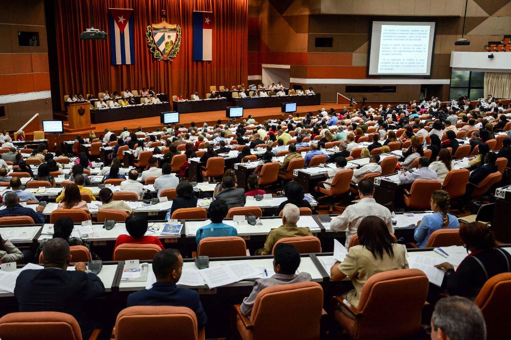 Vista general durante la plenaria del primer período ordinario de sesiones de la IX Legislatura de la Asamblea Nacional.