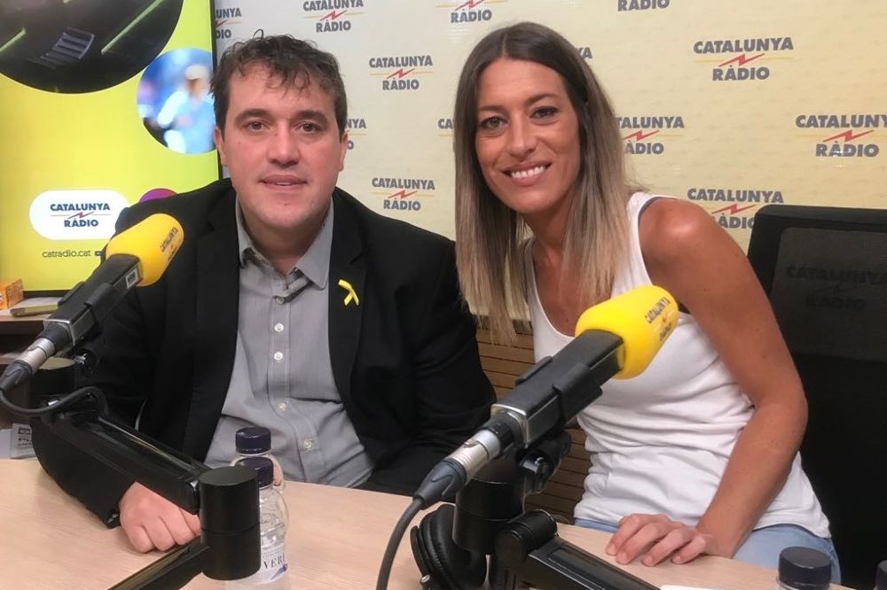 David Bonvehí y Míriam Nogueras, en Catalunya Ràdio.