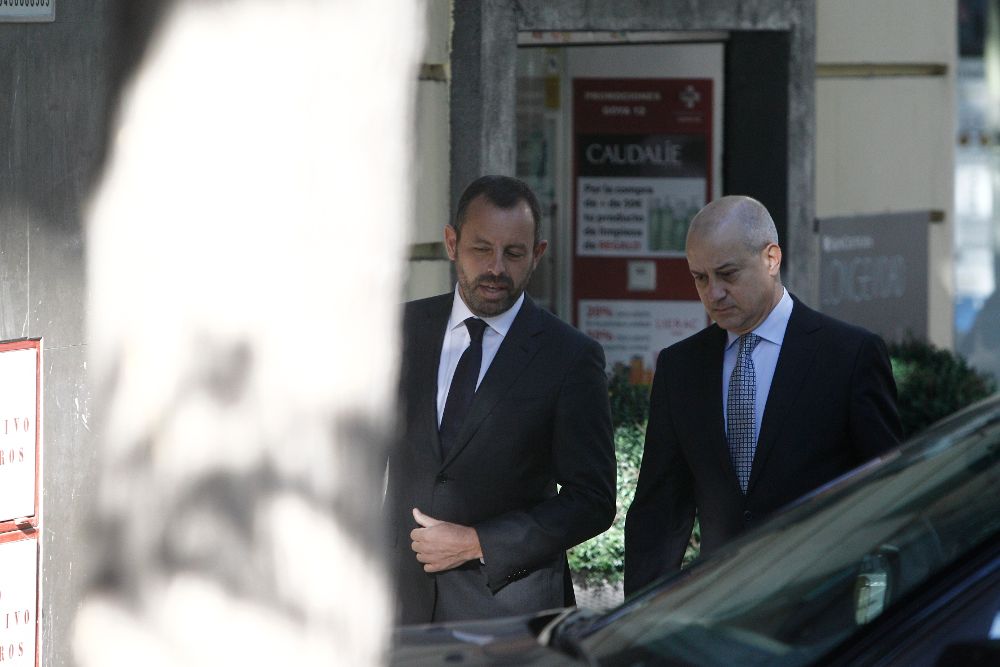 Sandro Rosell, a su llegada a la Audiencia Nacional, el pasado miércoles.