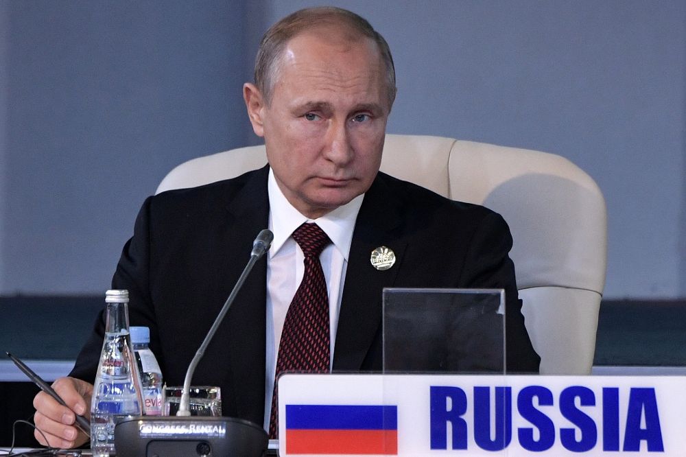 El presidente de Rusia, Vladímir Putin, participa en la cumbre de los jefes de Estado del bloque de los BRICS (Brasil, Rusia, India, China y Sudáfrica) en Johannesburgo (Sudáfrica).