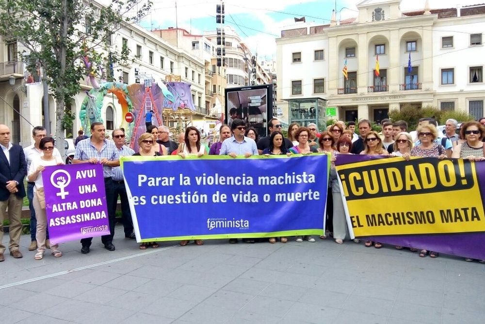 Concentración contra la violencia machista en Alicante en junio.