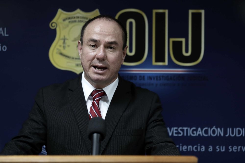 El director del Organismo de Investigación Judicial (OIJ) de Costa Rica, Walter Espinoza.