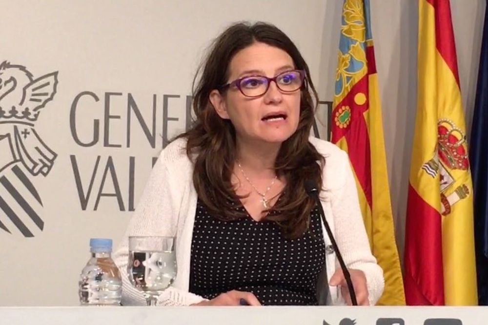 Mónica Oltra, vicepresidenta y consellera de Igualdad y Políticas Inclusivas de la Generalitat valenciana, que se hará cargo del bebé.