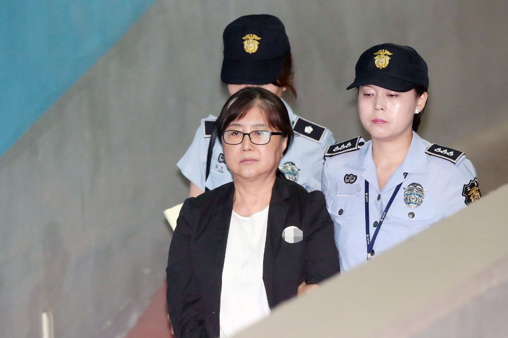 Choi Soon-sil, confidente de la derrocada presidenta surcoreana Park Geun-hye.