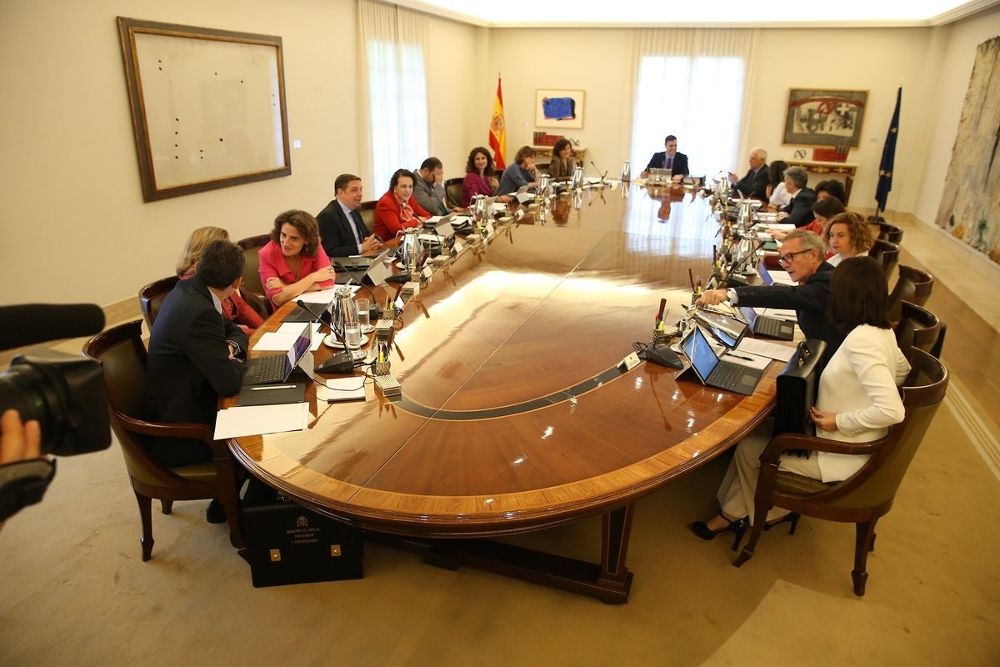 Consejo de Ministros presidido por Pedro Sánchez.