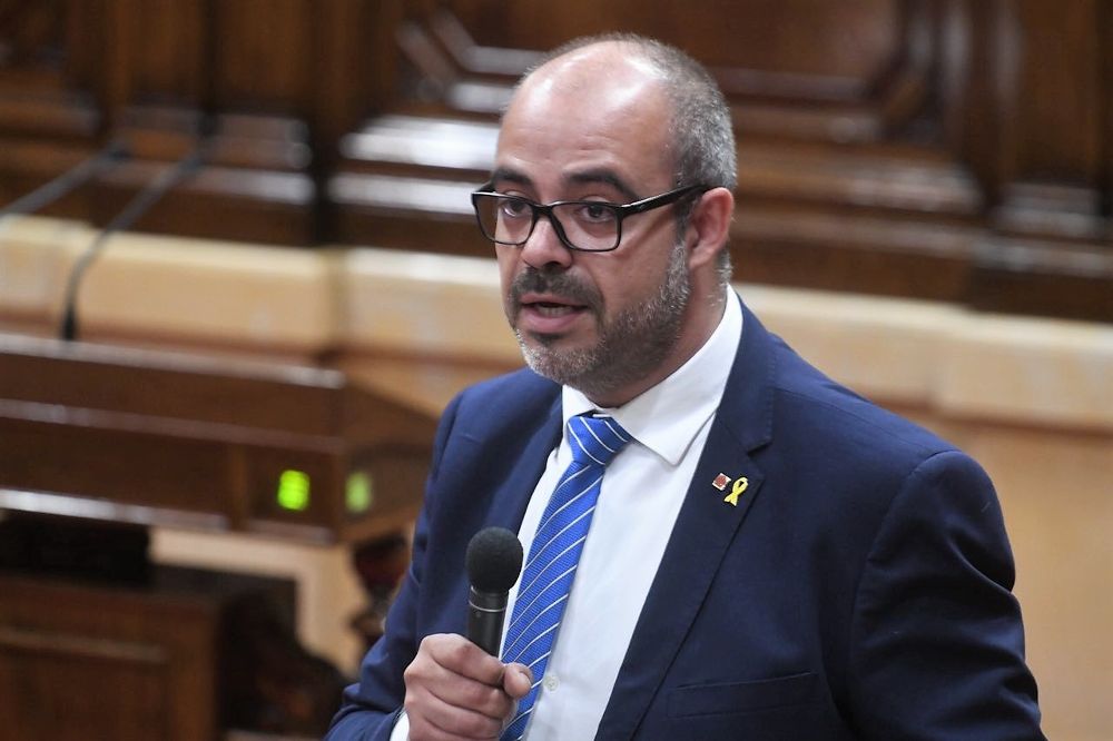 El conseller de Interior, Miquel Buch, en el Parlament de Catalunya.