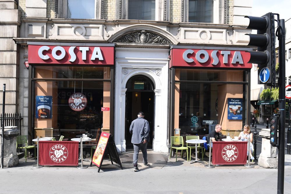 Una tienda de Costa Coffe, en Londres, Reino Unido.