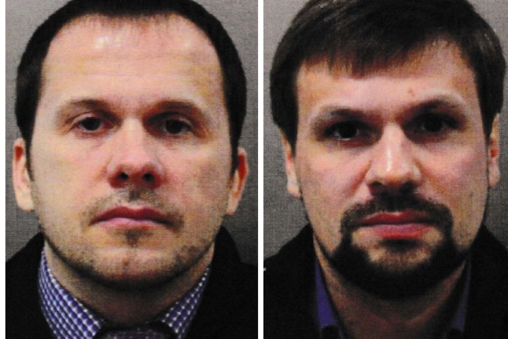Foto de los dos rusos imputados por el caso Skripal.