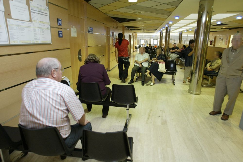 Sala de espera de un centro de salud.