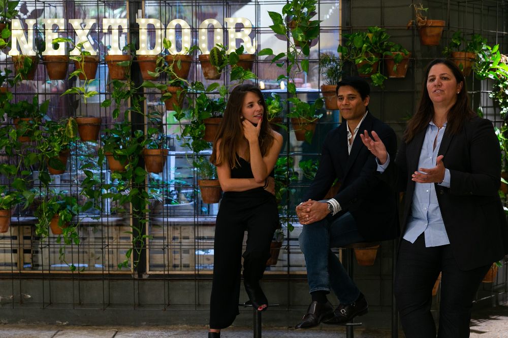 Los cofundadores de Nextdoor en Madrid. 