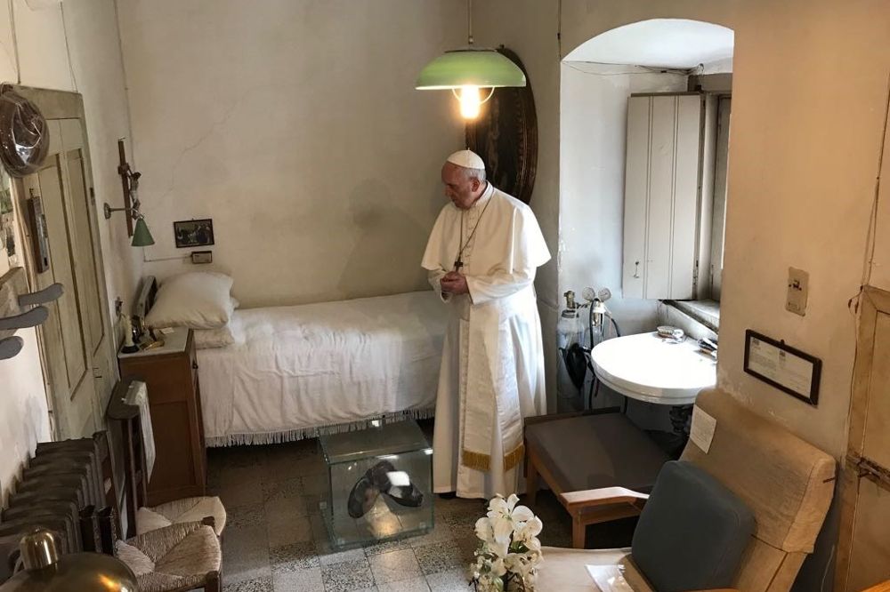 El papa Francisco en sus dependencias del Vaticano.