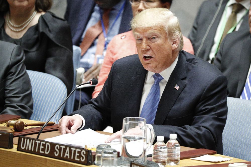 Donald Trump preside el Consejo de Seguridad de las Naciones Unidas (ONU) en el marco del 73 periodo de sesiones de la Asamblea General.