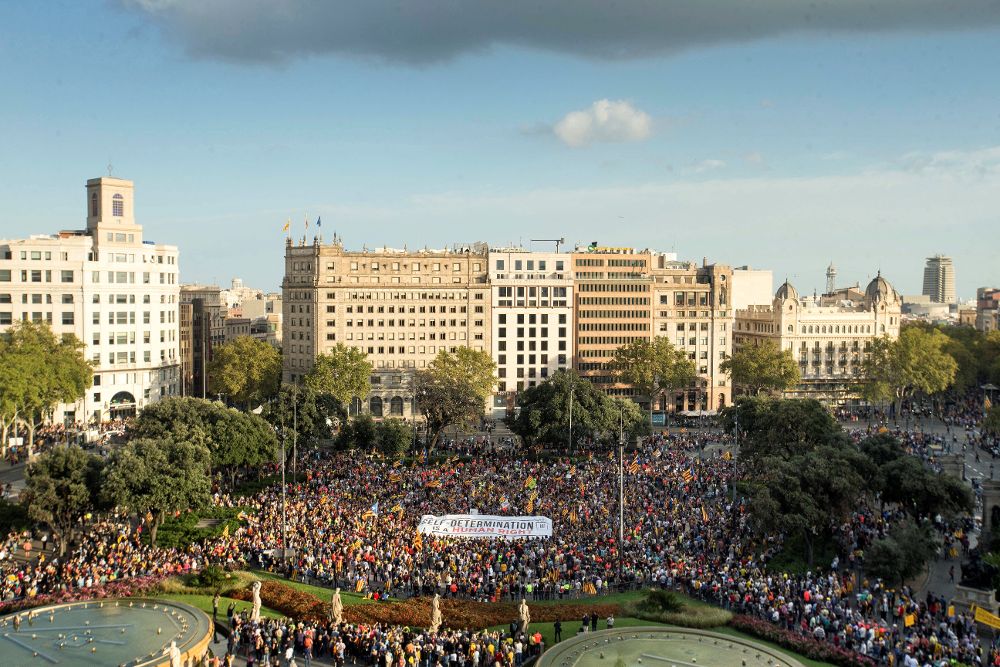 Vista de la Plaza de Cataluña.