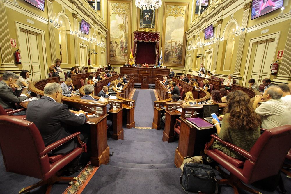 Último pleno celebrado en el Parlamento de Canarias.