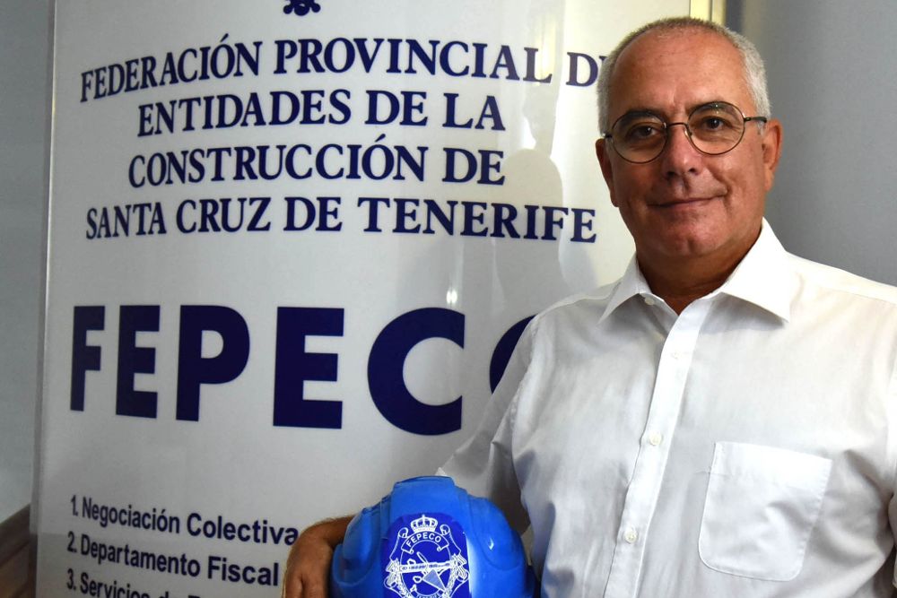 Óscar Izquierdo, presidente de la patronal de la construcción de la provincia tinerfeña, Fepeco.