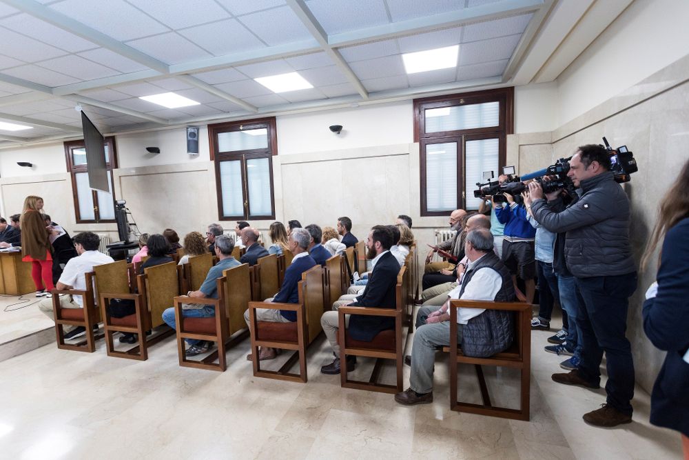 Audiencia Provincial de Palma durante el juicio a los controladores aéreos.