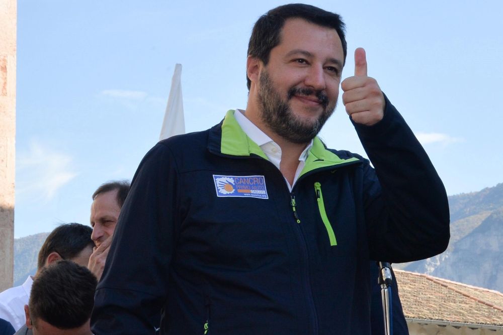 El líder de la ultraderechista Liga y ministro de Interior, Matteo Salvini.