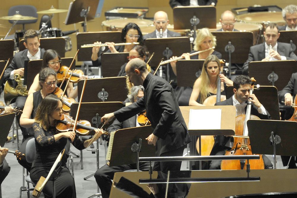 La Orquesta Sinfónica de Tenerife en una actuación en enero de este año.