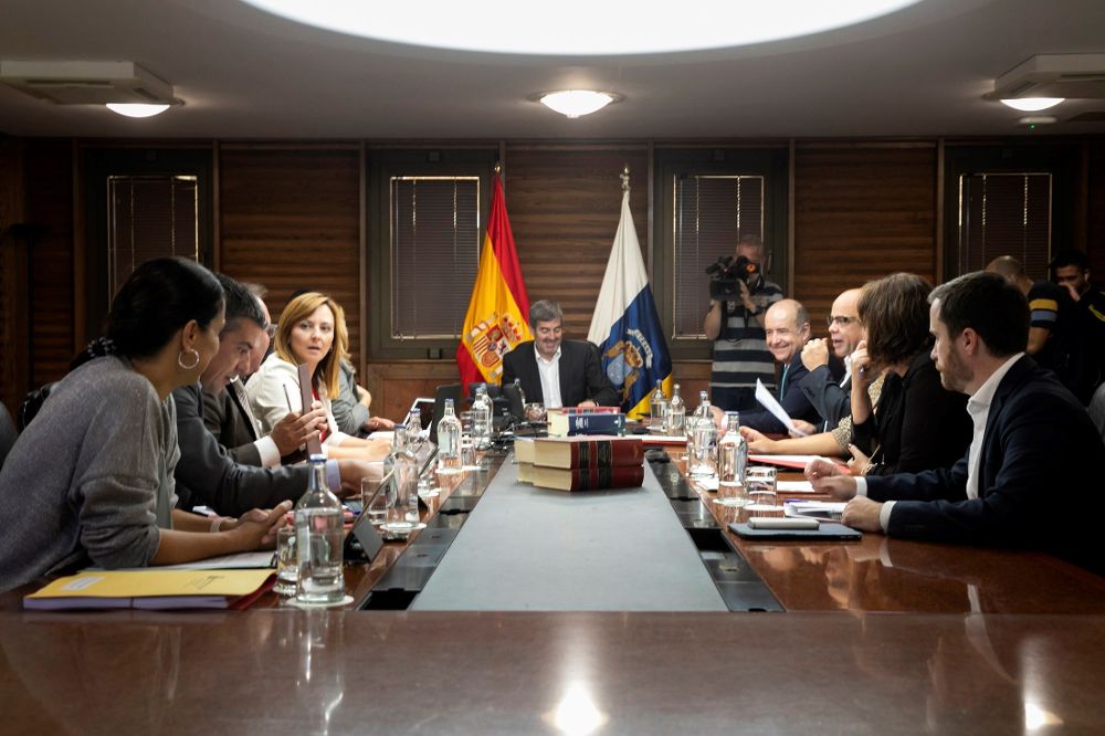 Reunión semanal del Consejo de Gobierno de Canarias. 