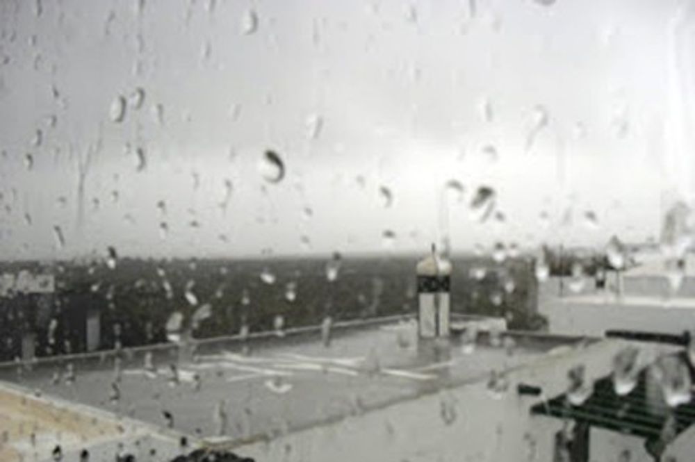 Imagen de la lluvia en Lanzarote.