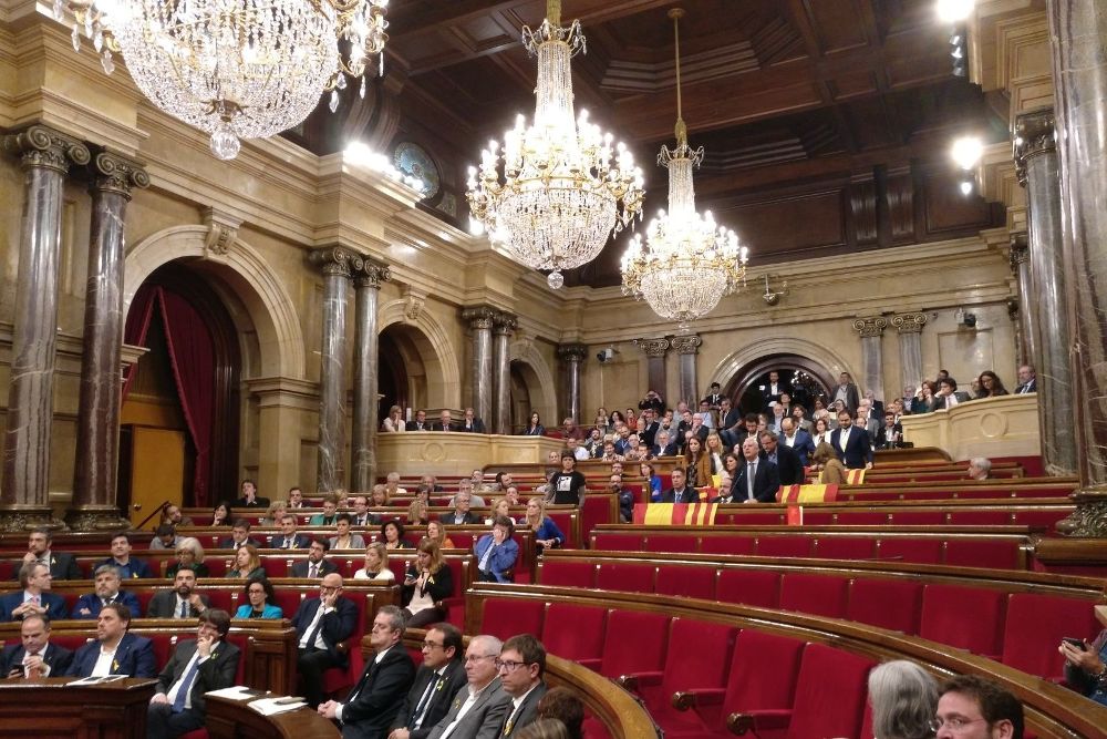 El Parlament el 27 de octubre de 2017.