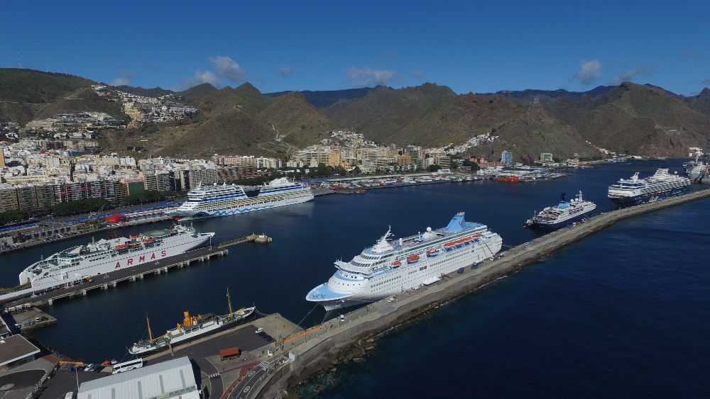 Cruceros en el puerto de Santa Cruz de Tenerife en septiembre pasado.