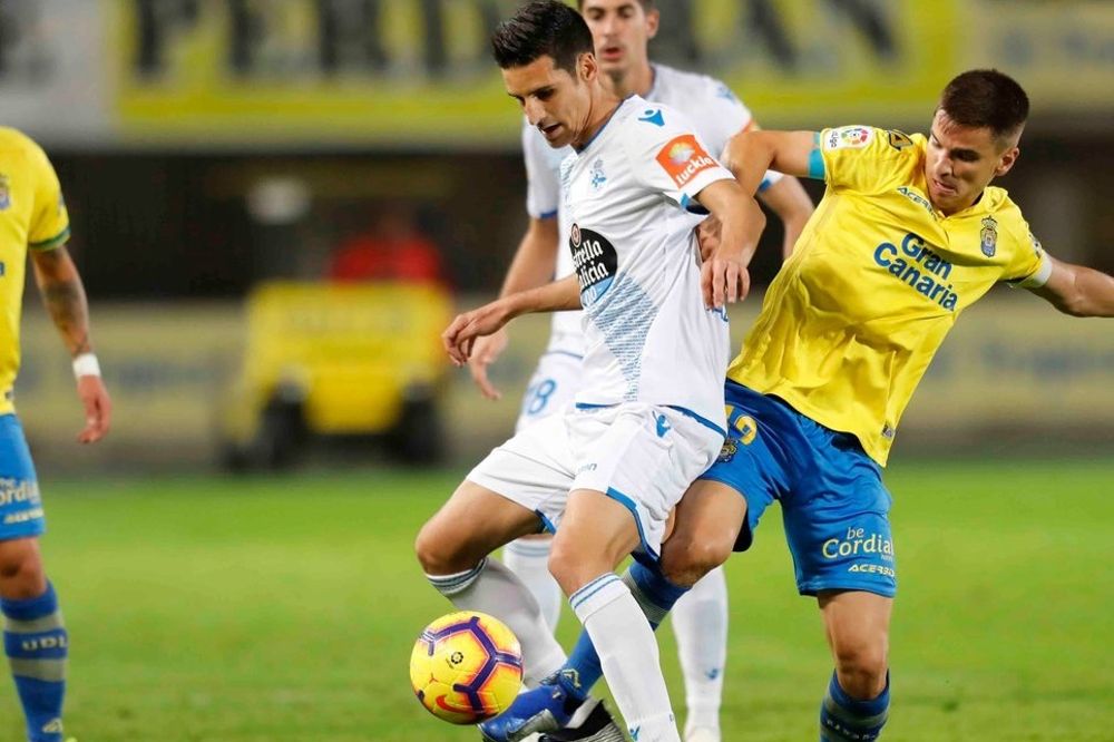 La UD Las Palmas ha empatado este sábado en casa contra el RC Deportivo de La Coruña.